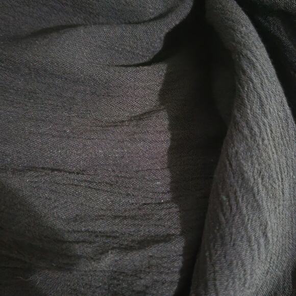 Frye Easy Button Front Dress Black Midi Minimalist Tank Jersey Pockets Rayon XS - Picture 6 of 16